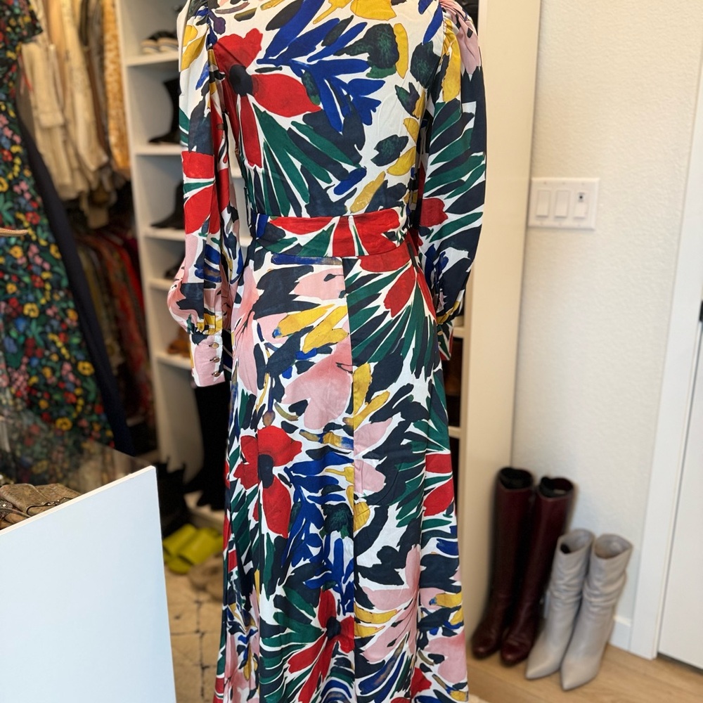 Nordstrom Vibrant Multicolor Long Sleeve Dress